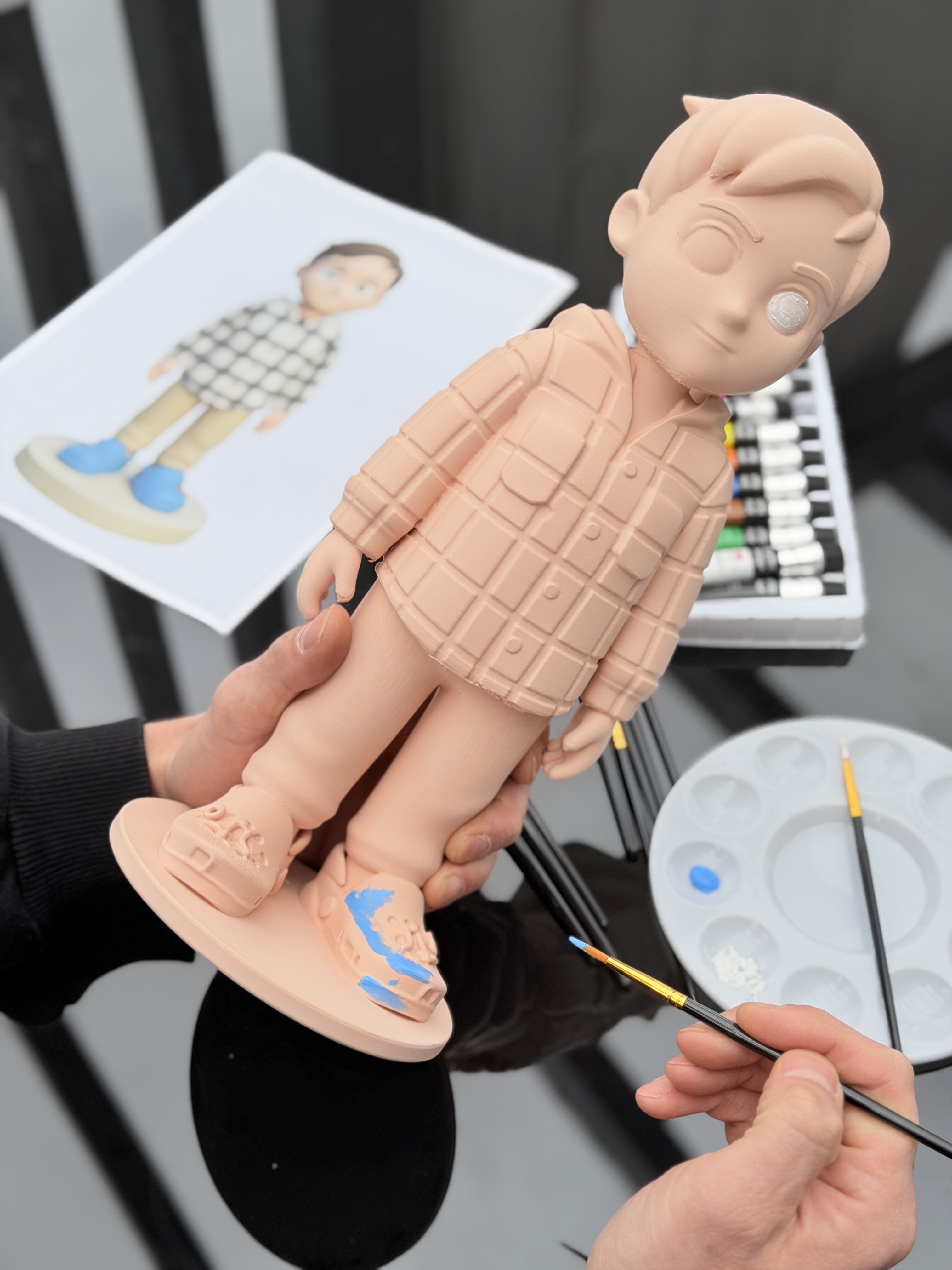 Figurka biała do samodzielnego malowania — Druk3D Leszno