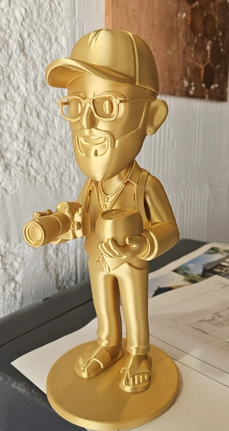 Statuetka firmowa złota - nagroda i trofeum z druku 3D, Druk3D Leszno