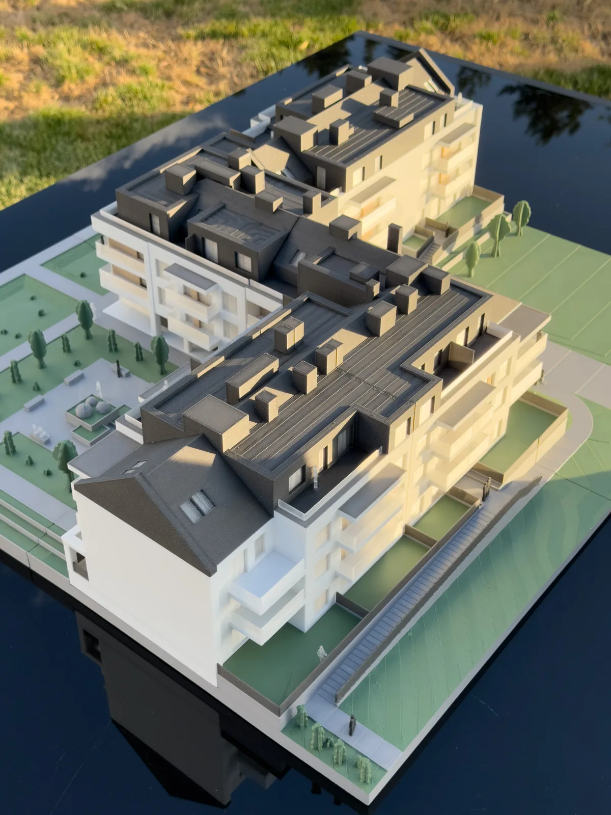 Makieta budynku wielorodzinnego Białystok - widok ogólny, druk 3D